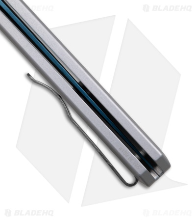 Pro-Tech Godfather Automatic Knife Silver Aluminum  (4.00" Sapphire Blue)