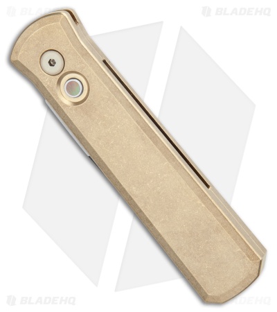 Pro-Tech Godson Automatic Knife SW Bronze Aluminum (3.15" Two Tone) 7111