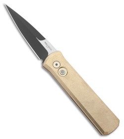 Pro-Tech Godson Automatic Knife SW Bronze Aluminum (3.15" Two Tone) 7111