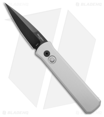 Pro-Tech Godson Automatic Knife Clear Anodized Satin (3.15" Satin DLC)