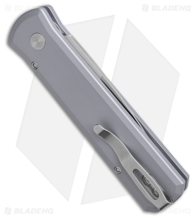 Pro-Tech Godson Automatic Knife Gray Aluminum + Purple Marble CF (3.15" Satin)