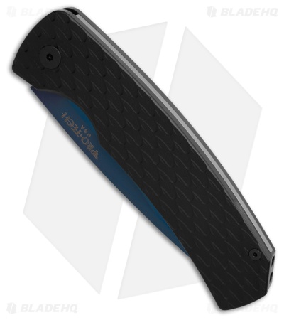 Pro-Tech Magic 2 "Whiskers" Auto Knife Black Feather Al (3.75" Sapphire Blue)