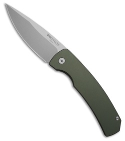 Pro-Tech Magic 2 "Whiskers" Automatic Knife Green Aluminum (3.75" Stonewash)