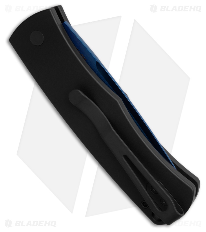 Pro-Tech Magic BR-1 "Whiskers" Automatic Knife Black Al (3.125" Sapphire Blue)