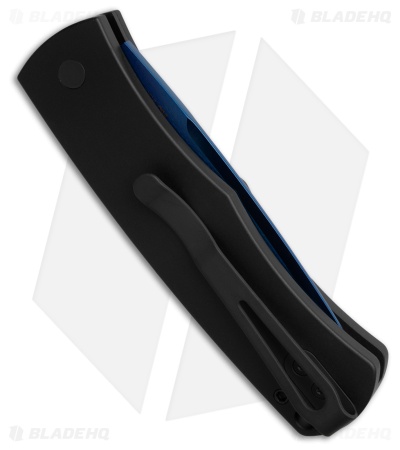 Pro-Tech Magic BR-1 "Whiskers" Automatic Knife Black Al (3.125" Sapphire Blue)