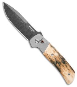 Pro-Tech Terzuola ATCF Automatic Knife Gray Al/ Mastadon Bark (3.5" Damascus)