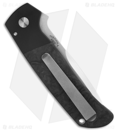 Pro-Tech Terzuola ATCF Custom Knife Dark Matter CF Mike Irie Grind (3.5" Mirror)