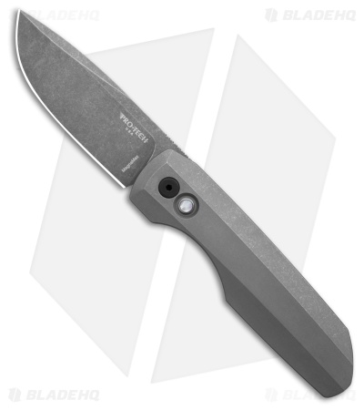 Pro-Tech Vero Synapse 2 Custom Automatic Knife Tumbled 17-4 (3.5" Acid Wash)