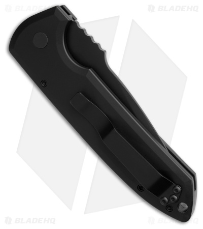 Pro-Tech Rockeye Automatic Knife Black Aluminum (3.625" Black MagnaCut)