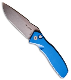 Spartan Blades + Pro-Tech Pallas Automatic Knife Blue Al (3.5" SW MagnaCut) 