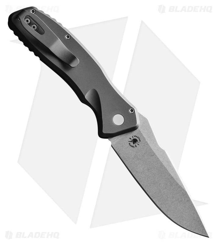 Spartan Blades + Pro-Tech Pallas Automatic Knife Black Al (3.5" SW MagnaCut) 