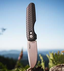 Vero Engineering + Pro-Tech Synapse 2 Auto Knife Herringbone Al (3.5" SW)