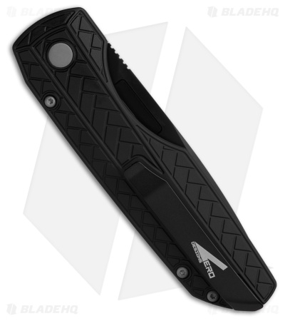 Vero Engineering + Pro-Tech Synapse 2 Auto Knife Black Herringbone Al (3.5" DLC)
