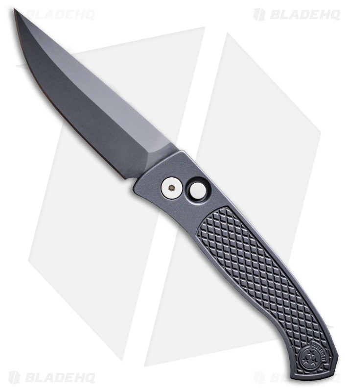 Pro-Tech Brend Automatic Knife Black Diamond Texture Aluminum (3.1" DLC) 