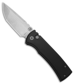 Chaves Knives Redencion Automatic Knife Black Aluminum (3.4" Stonewash)