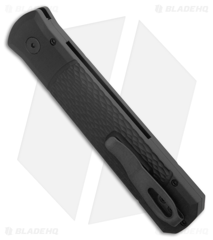 Pro-Tech Godfather Operator Left Hand Automatic Knife Black Jigg Al (4" Black)