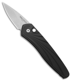 Pro-Tech Half-Breed Automatic Knife Black 3D Wave (1.95" Stonewash) 3636