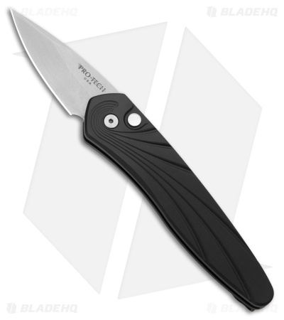 Pro-Tech Half-Breed Automatic Knife Black 3D Wave (1.95" Stonewash) 3636