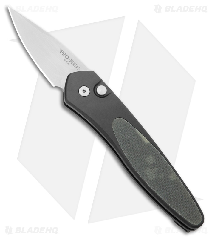 Pro-Tech Half-Breed Automatic Knife Black Aluminum + Camo G-10 (1.95" Satin)