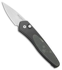 Pro-Tech Half-Breed Automatic Knife Black Aluminum + Camo G-10 (1.95" Satin)