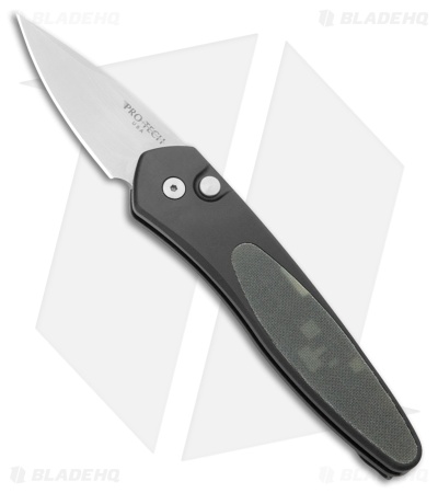 Pro-Tech Half-Breed Automatic Knife Black Aluminum + Camo G-10 (1.95" Satin)