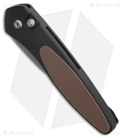 Pro-Tech Half-Breed Automatic Knife Brown G-10 (1.95" Stonewash Plain) 3640-Brn