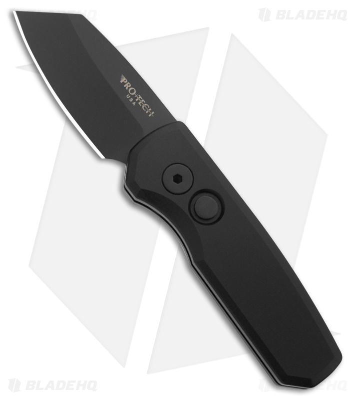 Pro-Tech Runt 5 MagnaCut Reverse Tanto Automatic Knife Black (1.9" Black DLC)