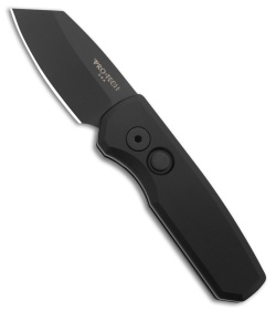 Pro-Tech Runt 5 MagnaCut Reverse Tanto Automatic Knife Black (1.9" Black DLC)