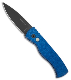 Pro-Tech TR-2 Automatic Knife "Since 1999" Blue Nexus (3" Black)