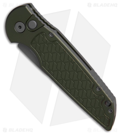 Pro-Tech TR-3 Automatic Knife OD Green BHQ Shield (3.5" BB 154CM) 