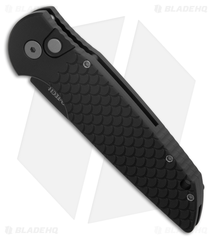 Pro-Tech  TR-3 X1 Tactical Response Automatic Knife Fish Scale (3.5" Black)