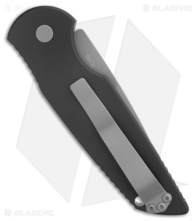 Pro-Tech Tactical Response TR-3 Knife Black w/ Grooves (3.5" Bead Blast)