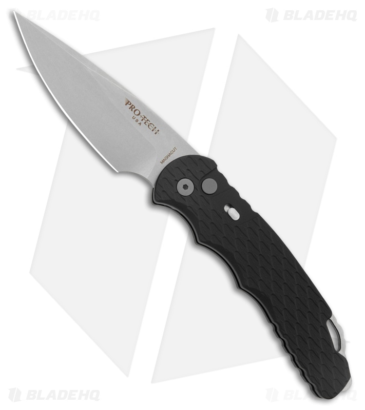 Pro-Tech TR-4.F5 Tactical Response 4 Automatic Knife Black Feather Grip (4" SW)