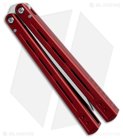 Pro-Tech FlyFather 2 Balisong Butterfly Knife Red Aluminum (4" Satin)