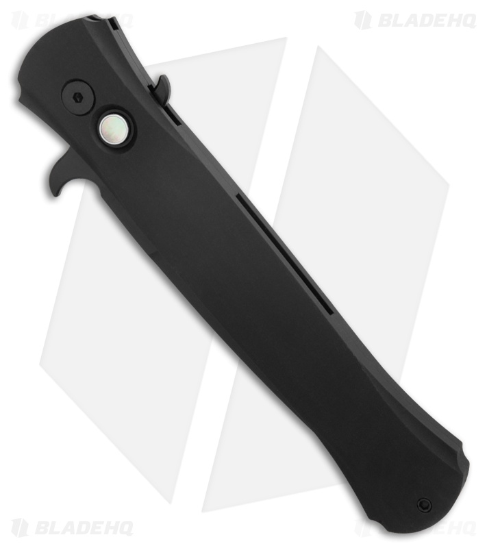 Pro-Tech Large Don Automatic Knife Black 3D Al MOP Button (4.5" Black) 1921-LTD