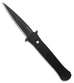 Pro-Tech Large Don Automatic Knife Black 3D Al MOP Button (4.5" Black) 1921-LTD