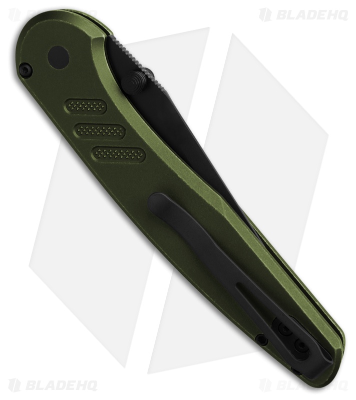 Pro-Tech Avalon Button Lock Knife Battleworn Knurled Green (4.25" DLC MagnaCut)