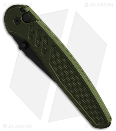 Pro-Tech Avalon Button Lock Knife Battleworn Knurled Green (4.25" DLC MagnaCut)
