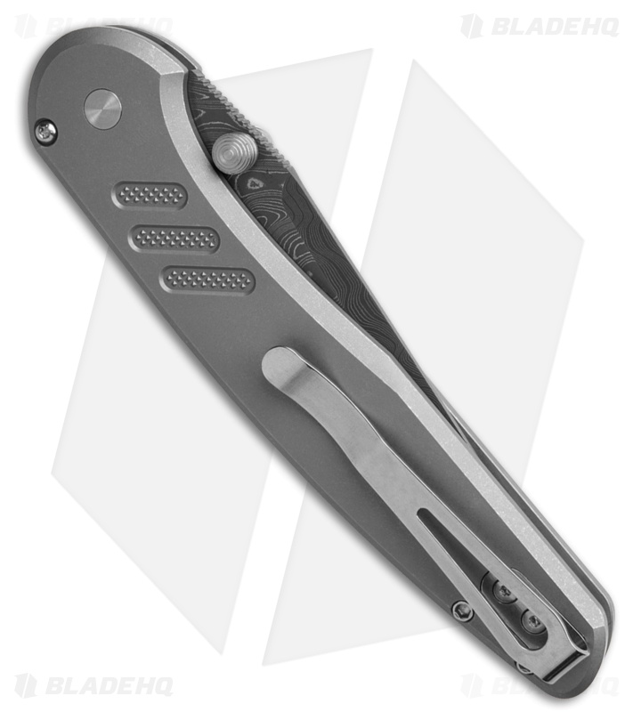 Pro-Tech Avalon Button Lock Knife Knurled 17-4 Steel (4.00" Damascus)