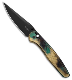 Pro-Tech Avalon Button Lock Knife Knurled Shipwreck Al (4.25" DLC MagnaCut)