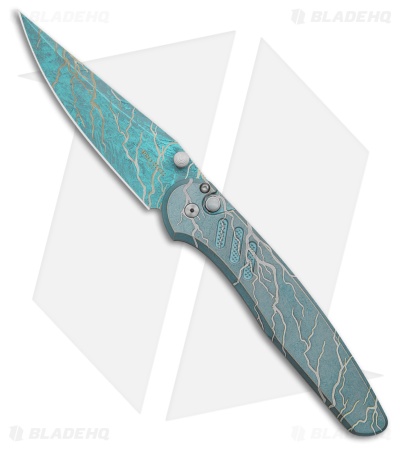 Pro-Tech Avalon MagnaCut Button Lock Knife Icefall (4.25" Ice Cerekote)