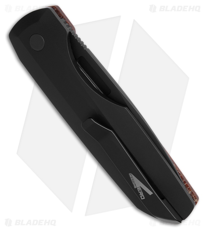 Vero Engineering + Pro-Tech Synapse Auto Knife Burlap Micarta (3.5" Black)