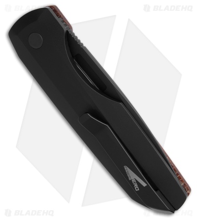 Vero Engineering + Pro-Tech Synapse Auto Knife Burlap Micarta (3.5" Black)