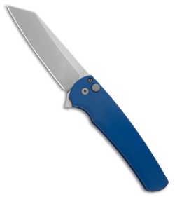 Pro-Tech Malibu MagnaCut Button Lock Knife Blue Aluminum (3.25" SW)