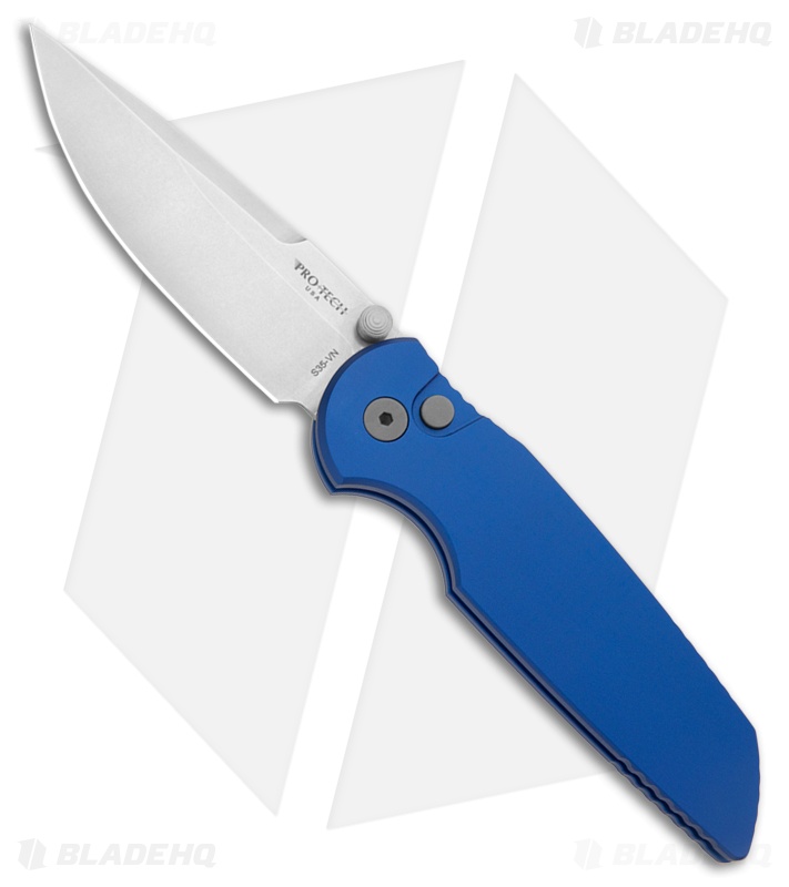 Pro-Tech TR-3 Integrity Blue Al Drop Point SW S35VN