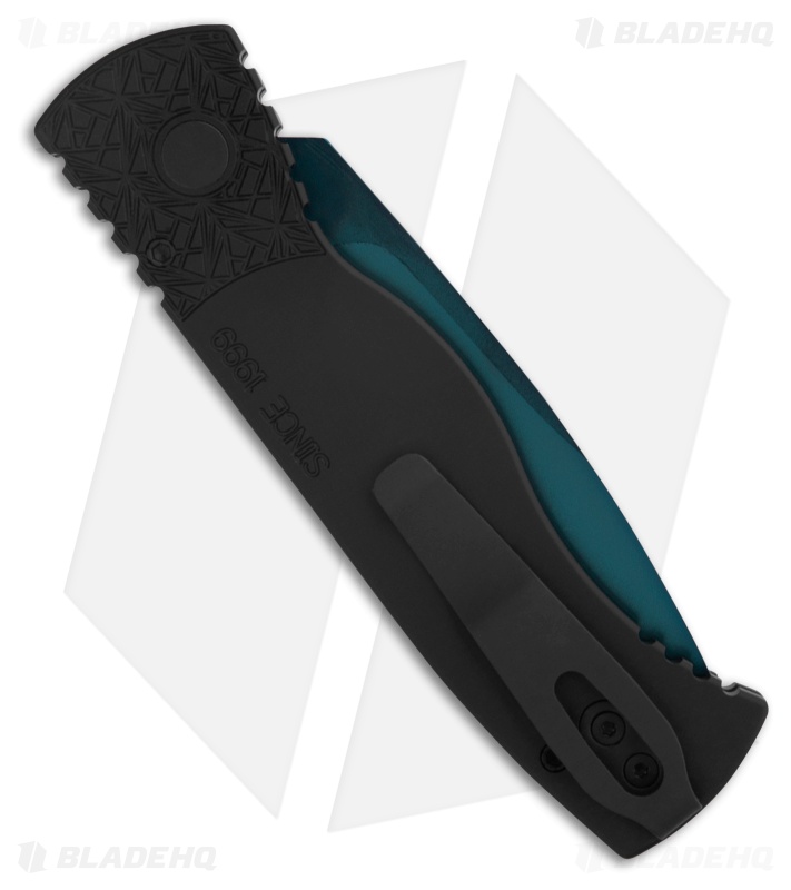 Pro-Tech TR-2 Tactical Response 2 Automatic Knife Black Nexus (3" Sapphire Blue)