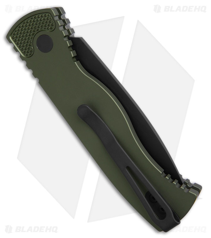 Protech TR-2 Green Tactical Response 2 Automatic Knife (3" Black)