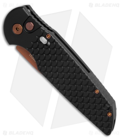 Pro-Tech Tactical Response TR-3 Automatic Knife Scale Black Al (3.5" Copper)