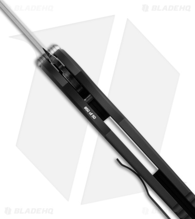 Pro-Tech TR-3 Integrity Zero Forks Button Lock Knife Black Al (3.5" Black SW)