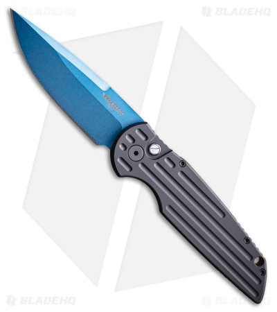 Pro-Tech TR-3 Tactical Response 3 Automatic Knife Black Aluminum (3.5" Sapphire)